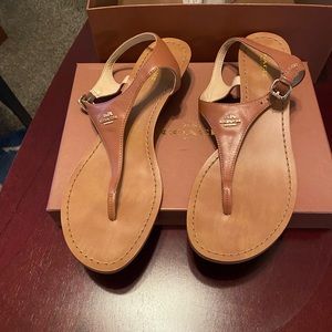 Coach thong tan sandals nwt size 11